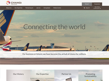 Changi Airport Group website thumbnail
