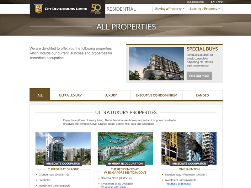 CDL Residential website image
