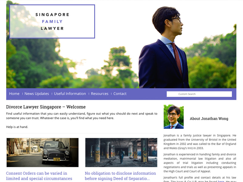 Singapore Family Lawyer website image