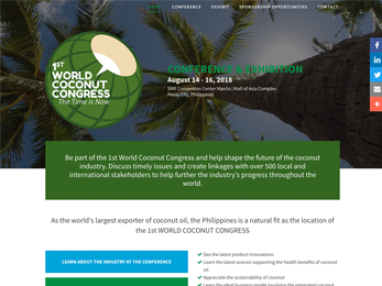 World Coconut Congress website thumbnail